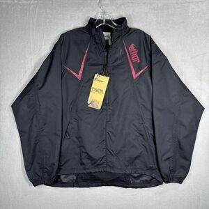 Thor Performance Packable Jacket Medium Motocross MX 1/2 Zip Black NWT Dirt Bike